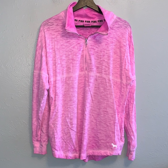 Vs pink half zip